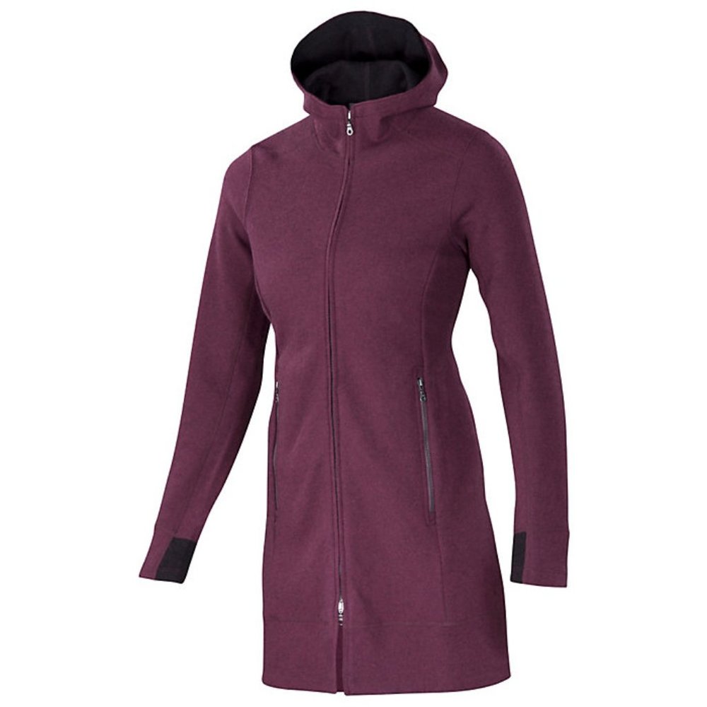 Ibex Pez Merino Wool Long Zip Sweater Jacket EUC